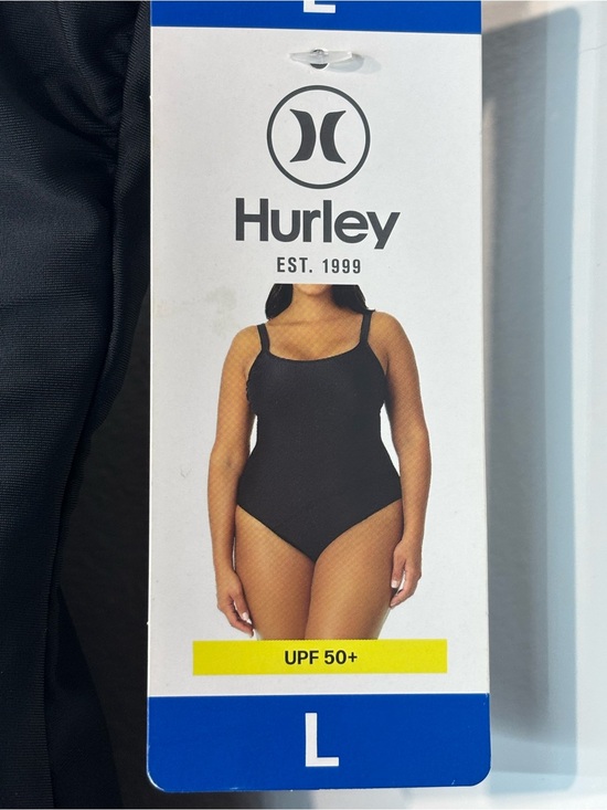 Hurley Other - NWT Hurley Women's Black One-Piece Swimsuit - UPF 50+ Size L